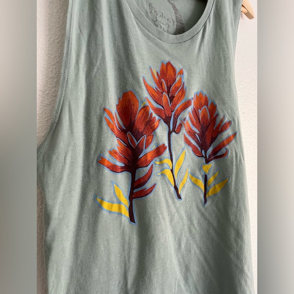 Rachel Pohl Art Paintbrushes Muscle Tank - Picture 3 of 8